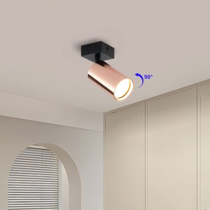 Spot orientable PUNTO 1xGU10/9W/230V, finition or rose