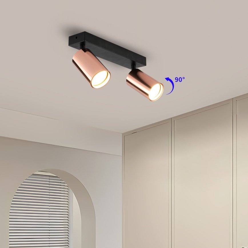 Spot PUNTO 2xGU10/9W/230V or rose