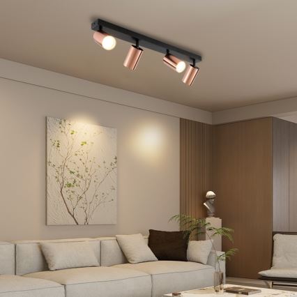 Spot PUNTO 4xGU10/9W/230V or rose