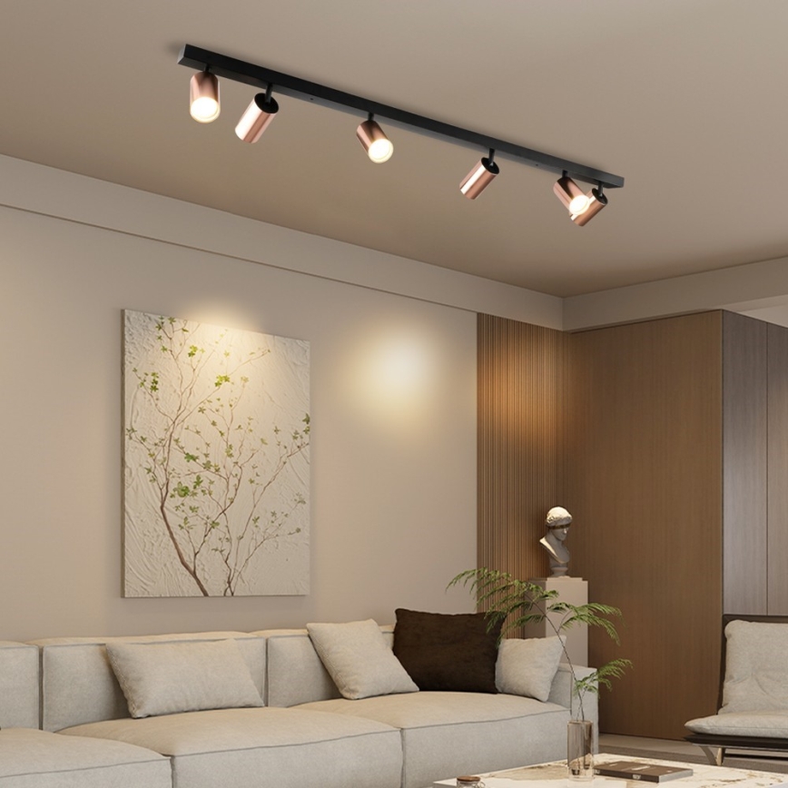 Spot PUNTO 6xGU10/9W/230V or rose