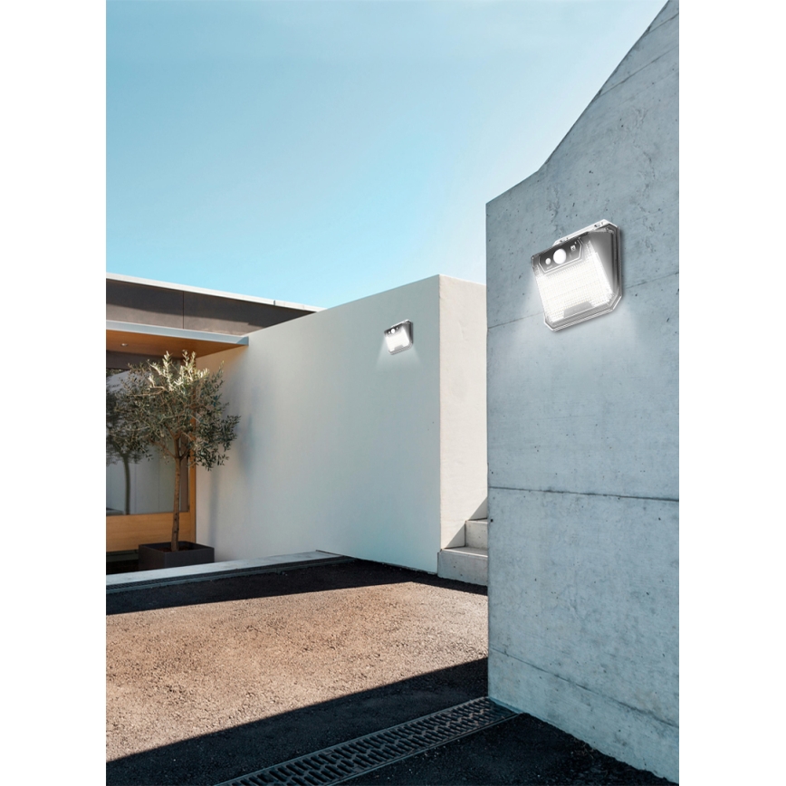 Applique murale solaire avec détecteur LED/3W/5,5V IP65 1200 mAh