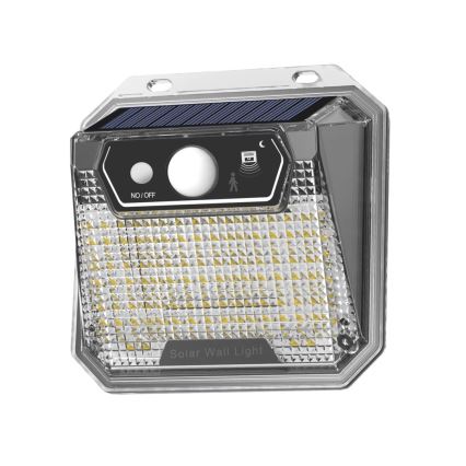 Applique murale solaire avec détecteur LED/3W/5,5V IP65 1200 mAh