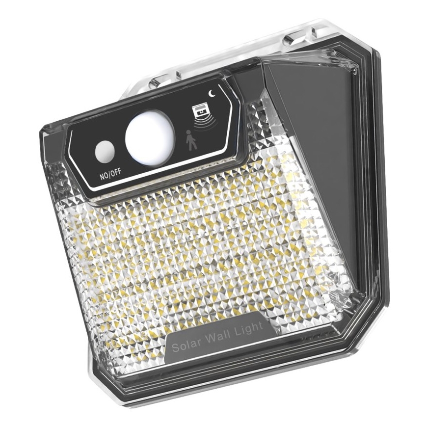Applique murale solaire avec détecteur LED/3W/5,5V IP65 1200 mAh
