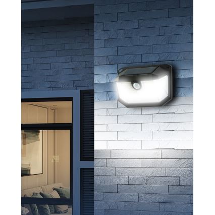 Luminaire solaire avec détecteur LED/4W/5,5V IP65