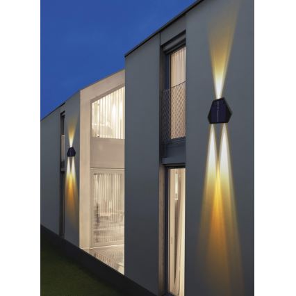 Applique murale solaire avec détecteur LED/2W/5V IP54 1300 mAh