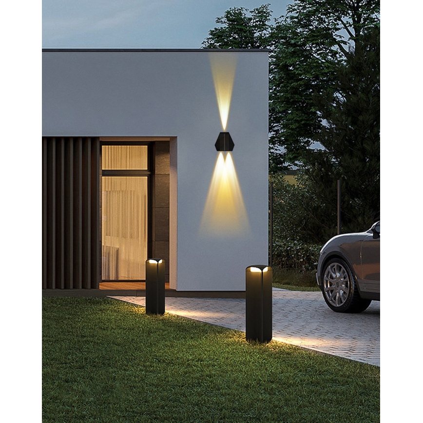 Applique murale solaire avec détecteur LED/2W/5V IP54 1300 mAh