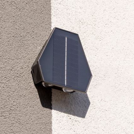 Applique murale solaire avec détecteur LED/2W/5V IP54 1300 mAh