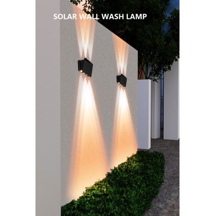 Luminaire solaire avec détecteur LED/2W/5V IP54