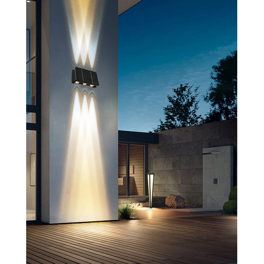 Luminaire solaire avec détecteur LED/2W/5V IP54