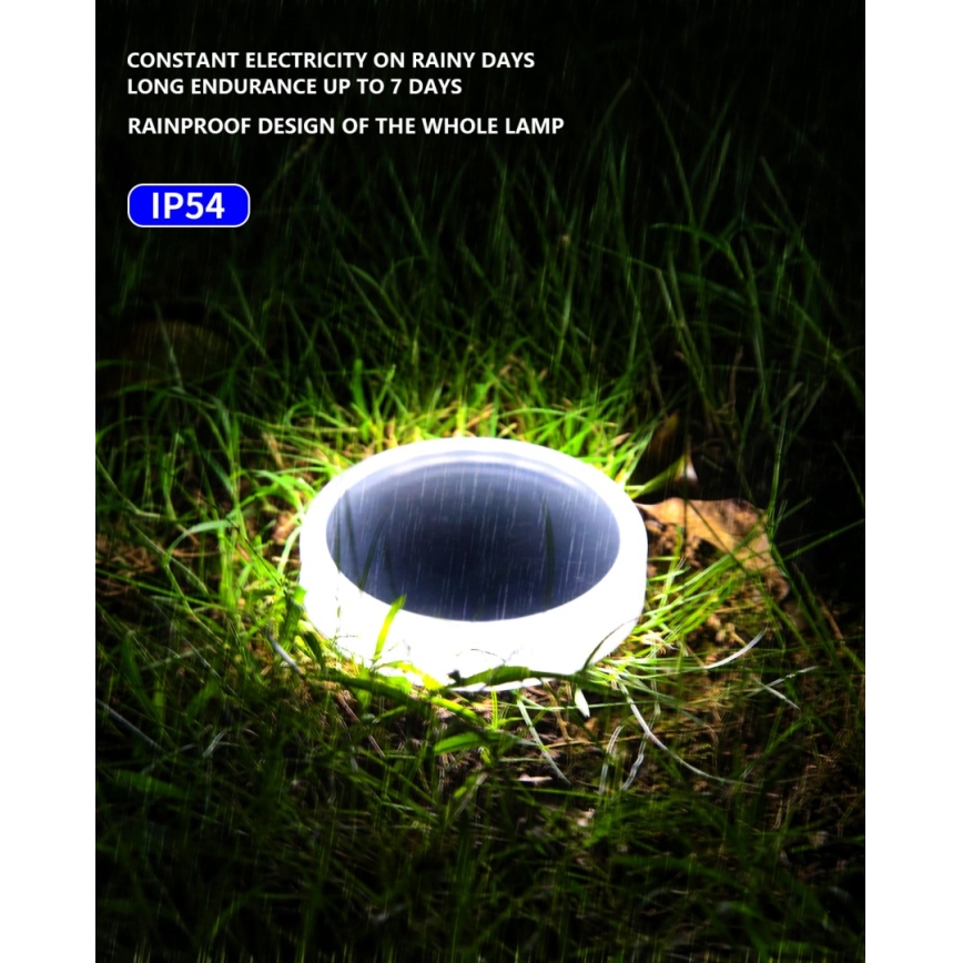 Éclairage extérieur solaire avec détecteur LED/0,4W/3,2V IP54 500 mAh