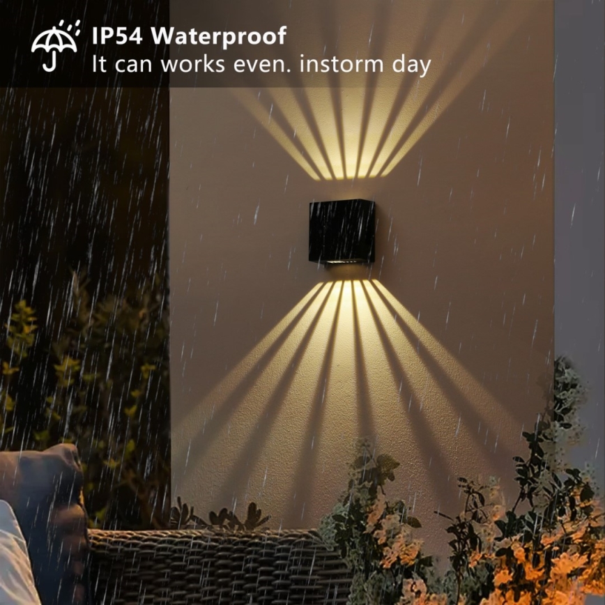 Applique murale solaire LED/2W/3,7V 4000K IP44