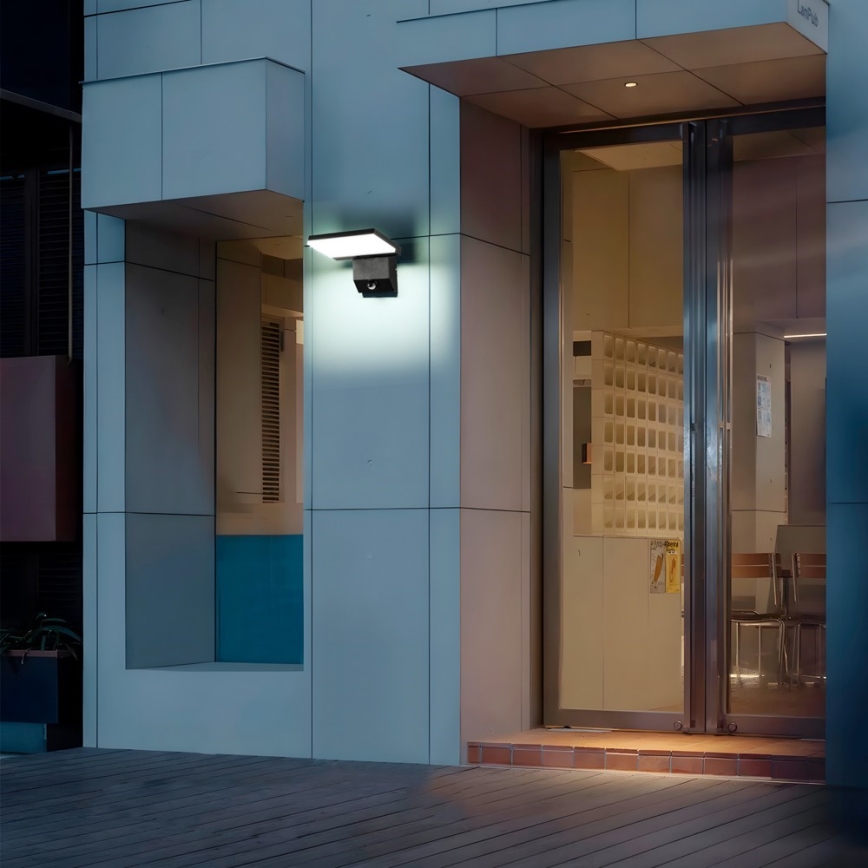 Applique murale d'extérieur LED avec détecteur de mouvement MODERN LED/18W/230V IP65