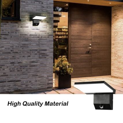 Applique murale d'extérieur LED avec détecteur de mouvement MODERN LED/18W/230V IP65