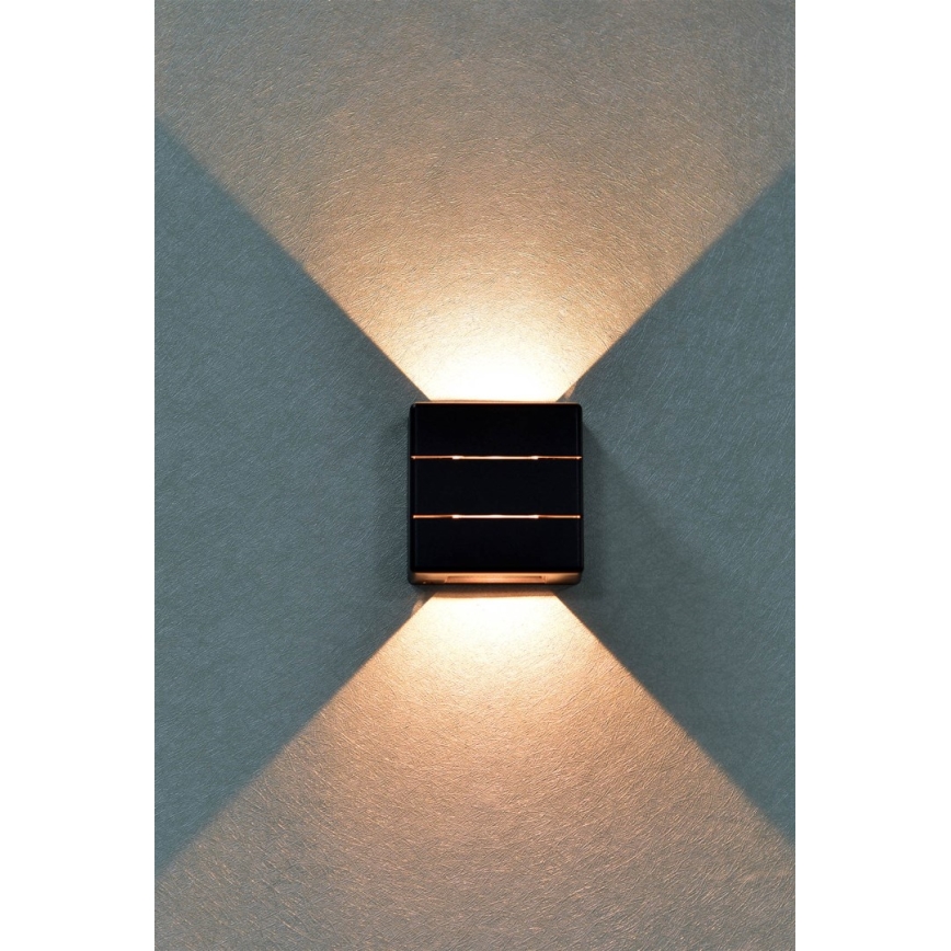 Applique murale extérieure LED LUXLINE 6W/230V 3000K IP54 noire
