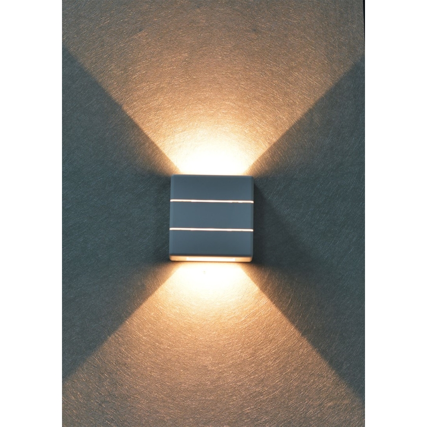 Applique murale d'extérieur LED LUXLINE 6W/230V 3000K IP54 blanche