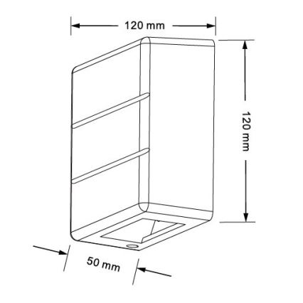 Applique murale d'extérieur LED LUXLINE 6W/230V 3000K IP54 blanche