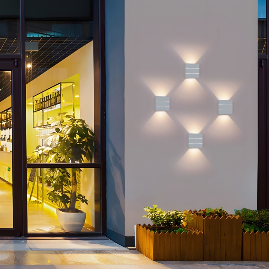 Applique murale d'extérieur LED LUXLINE 6W/230V 3000K IP54 blanche