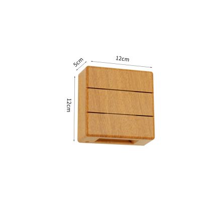 LED Applique murale extérieure LUXLINE LED/6W/230V 3000K IP54 chêne