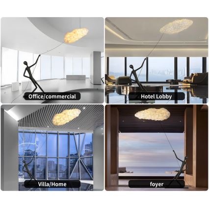 Lampadaire SILUETTE 6xE27/40W/230V 180 cm Dream Reach