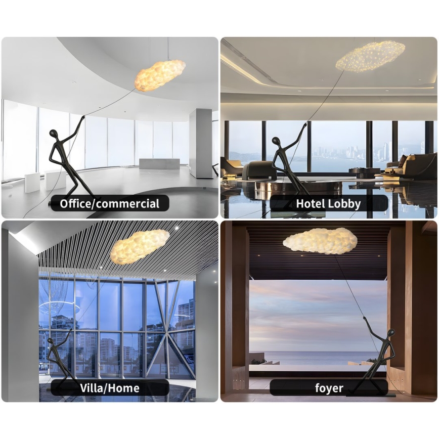Lampadaire SILUETTE 6xE27/40W/230V 180 cm Dream Reach
