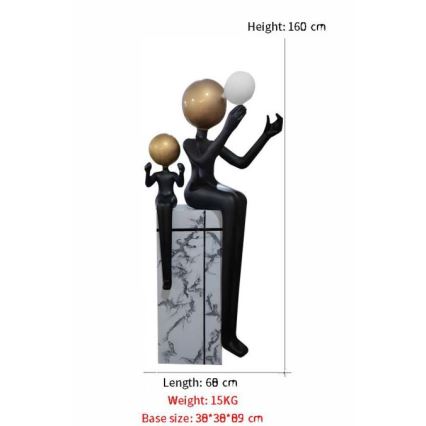 Lampadaire SILUETTE 1xE27/40W/230V 160 cm Aura