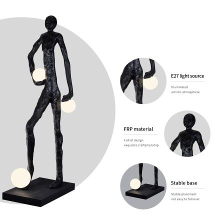 Lampadaire SILUETTE 3xE27/60W/230V 185 cm Aura