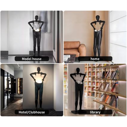 Lampadaire SILUETTE 4xG9/10W/230V 185 cm Human Houdini