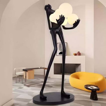 Lampadaire SILUETTE 6xE27/25W/230V 180 cm Human Ball
