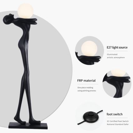 Lampadaire SILUETTE 1xE27/25W/230V 175 cm Human Woman