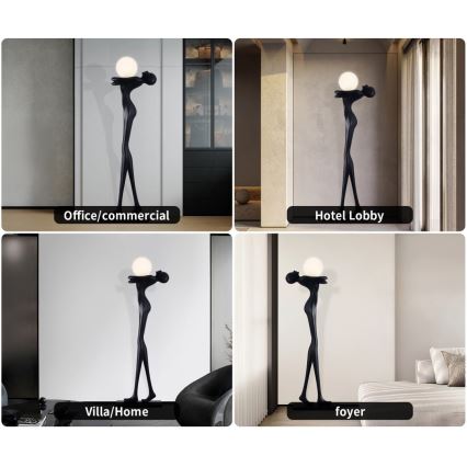 Lampadaire SILUETTE 1xE27/25W/230V 175 cm Human Woman