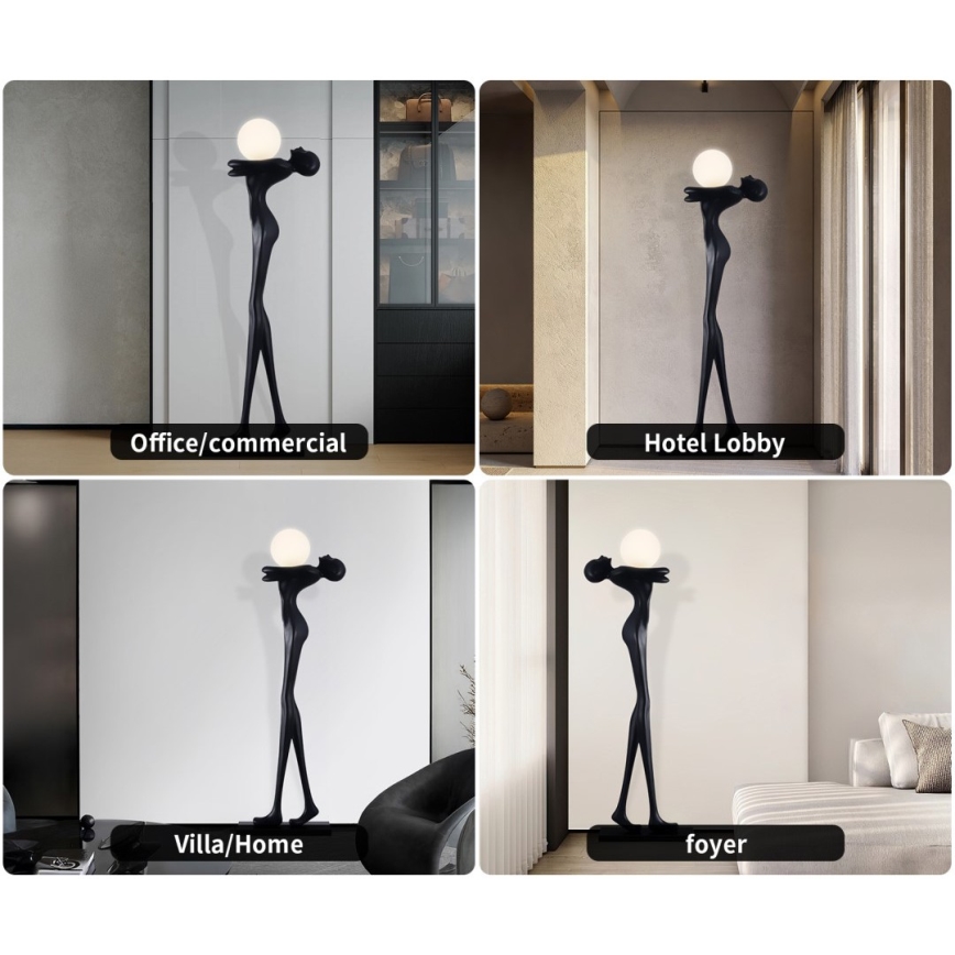 Lampadaire SILUETTE 1xE27/25W/230V 175 cm Human Woman