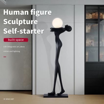 Lampadaire SILUETTE 1xE27/25W/230V 175 cm Human Woman
