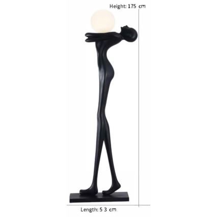 Lampadaire SILUETTE 1xE27/25W/230V 175 cm Human Woman