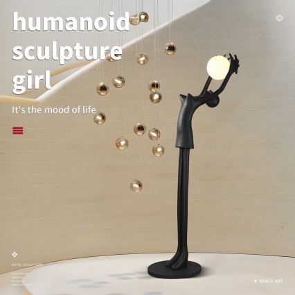 Lampadaire SILUETTE 1xE27/25W/230V 210 cm Human Girl