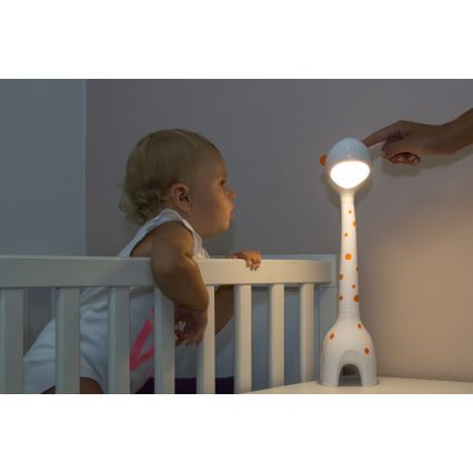 Lampe de table LED enfant à intensité modulable 1xLED/6W/230V girafe