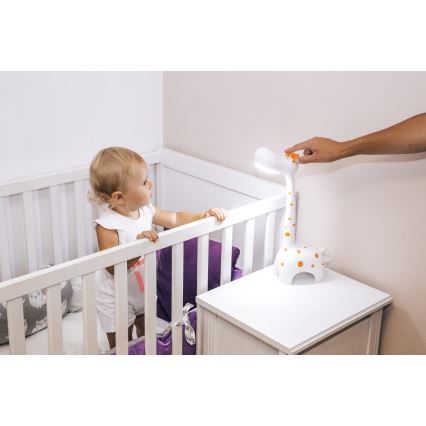 Lampe de table LED enfant à intensité modulable 1xLED/6W/230V girafe