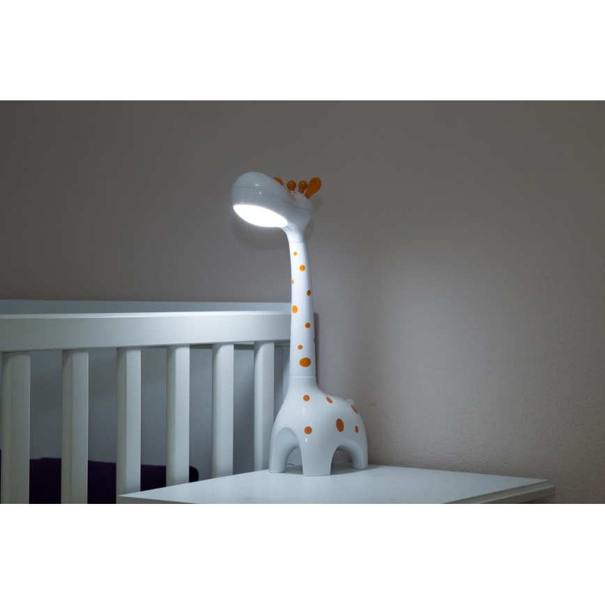 Lampe de table LED enfant à intensité modulable 1xLED/6W/230V girafe