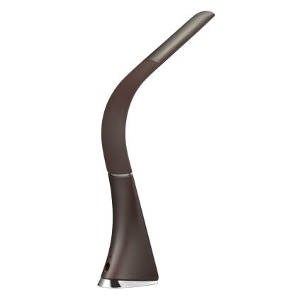 Lampe de table à intensité variable avec écran LEATHER LED/7W/230V marron