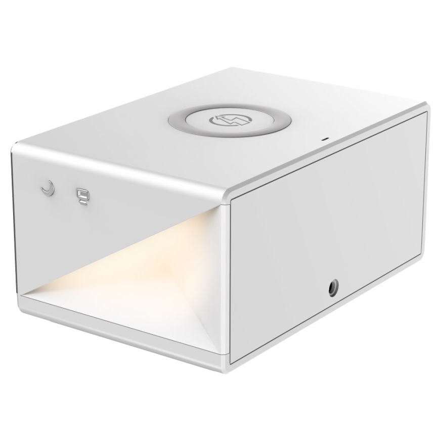 Réveil avec rétro-éclairage et chargeur sans fil QI/12W5V