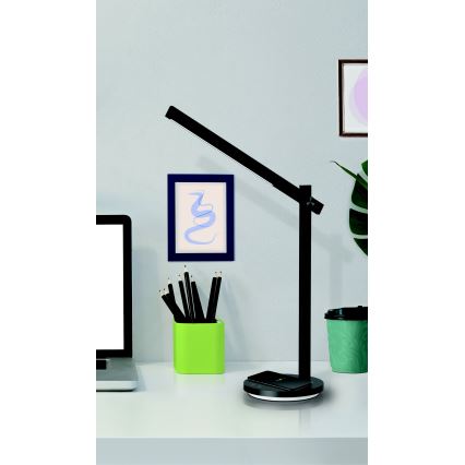 Lampe de table LED à intensité variable avec chargement sans fil QI BEAM LED/18W/230V 2800K/4000K/5000K