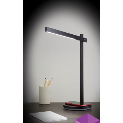 Lampe de table LED à intensité variable avec chargement sans fil QI BEAM LED/18W/230V 2800K/4000K/5000K