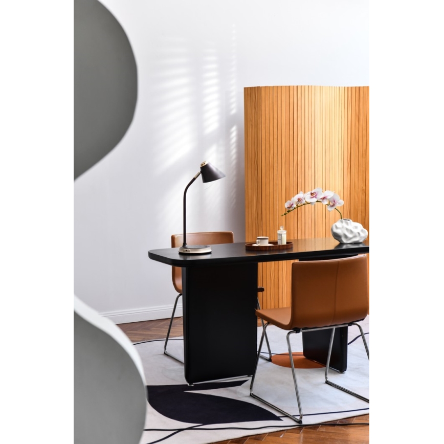 Lampe de table à intensité variable avec charge sans fil FINCH LED/9W/12/230V gris/chrome brillant