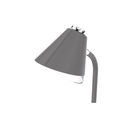 Lampe de table à intensité variable avec charge sans fil FINCH LED/9W/12/230V gris/chrome brillant