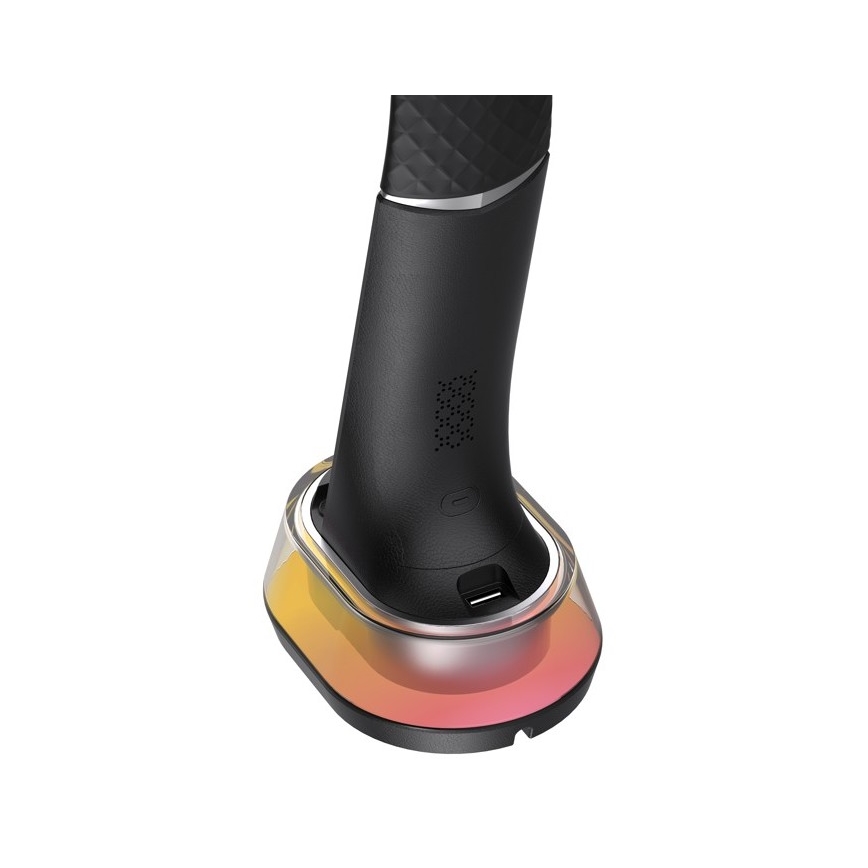 Lampe de table LED RGB à intensité variable avec charge sans fil CORELLA LED/7W/12/230V noir
