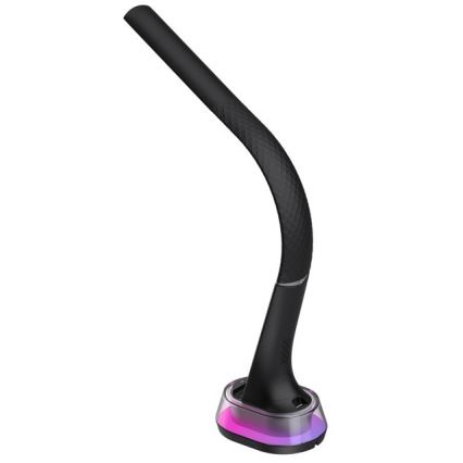 Lampe de table LED RGB à intensité variable avec charge sans fil CORELLA LED/7W/12/230V noir