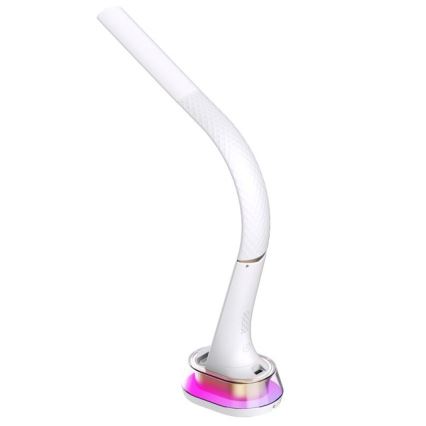 Lampe de table LED RGB à intensité variable avec charge sans fil CORELLA LED/7W/12/230V blanc