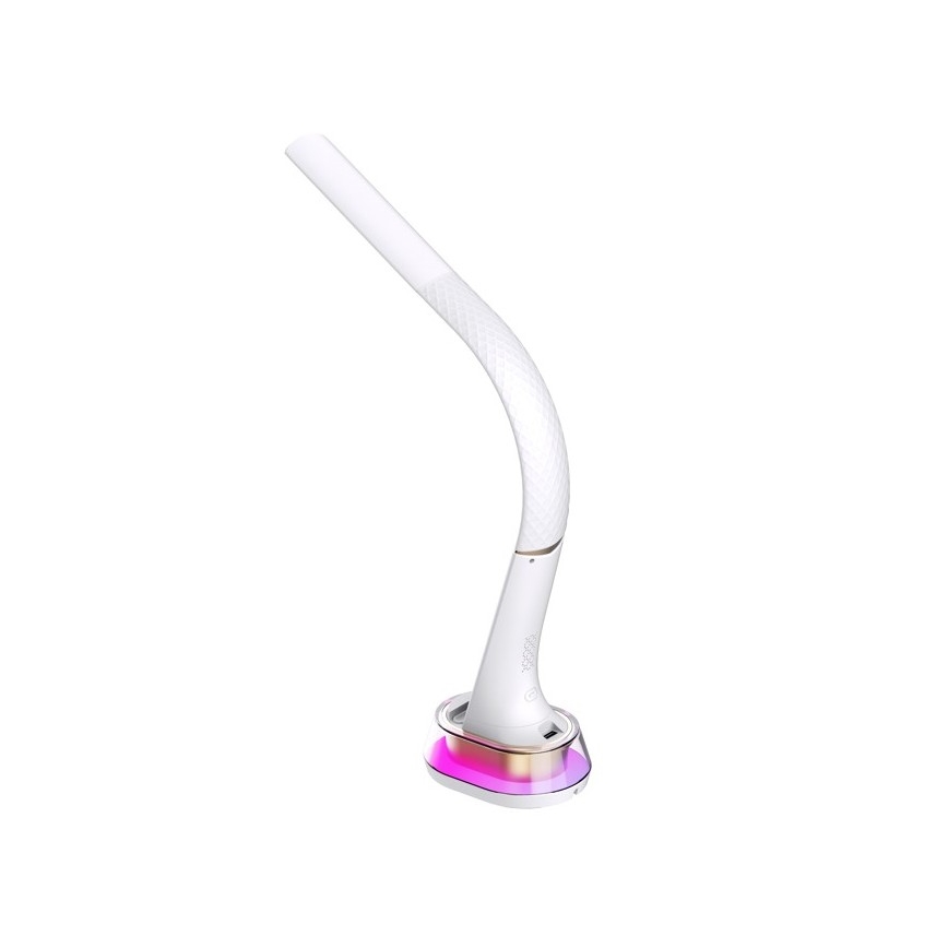 Lampe de table LED RGB à intensité variable avec charge sans fil CORELLA LED/7W/12/230V blanc