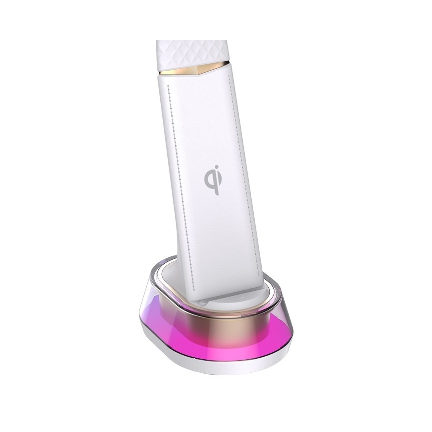 Lampe de table LED RGB à intensité variable avec charge sans fil CORELLA LED/7W/12/230V blanc