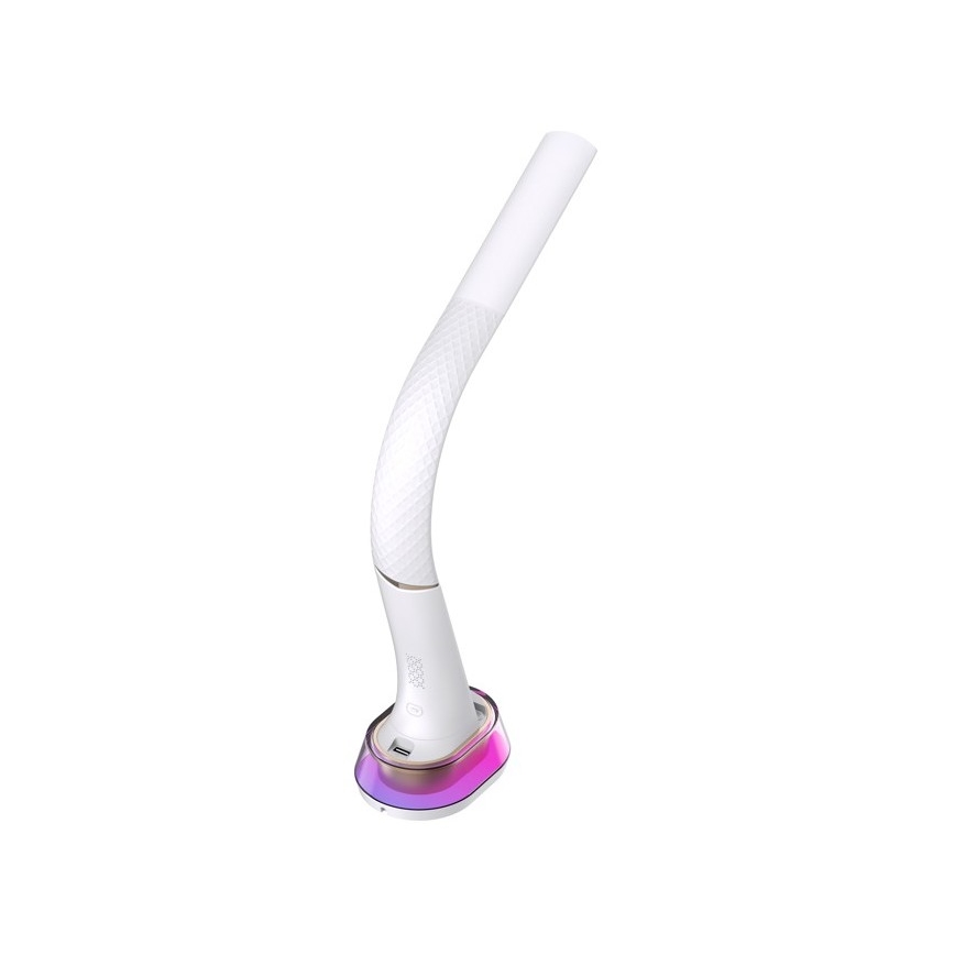 Lampe de table LED RGB à intensité variable avec charge sans fil CORELLA LED/7W/12/230V blanc