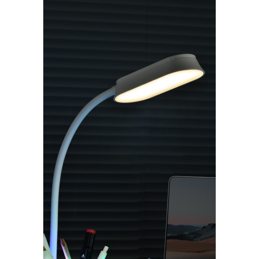 Lampe de table LED RGBW à intensité variable avec un porte-stylo FALCON LED/10W/5V